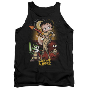 AN OFFCIALLY LICENSED BETTY BOOP STAR PRINCESS ADULT UNISEX TANK TOP BLACK
