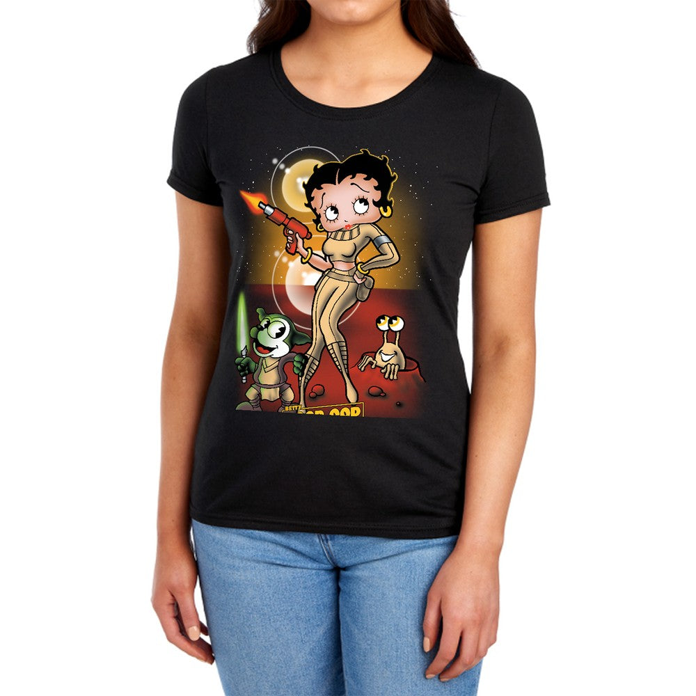 Betty Boop Star Princess Licensed Women's T-Shirt Regular Fit SM