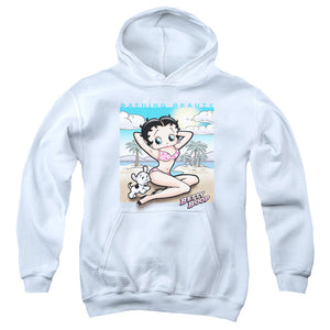 AN OFFCIALLY LICENSED BETTY BOOP SUNNY BOOP YOUTH HOODIE WHITE