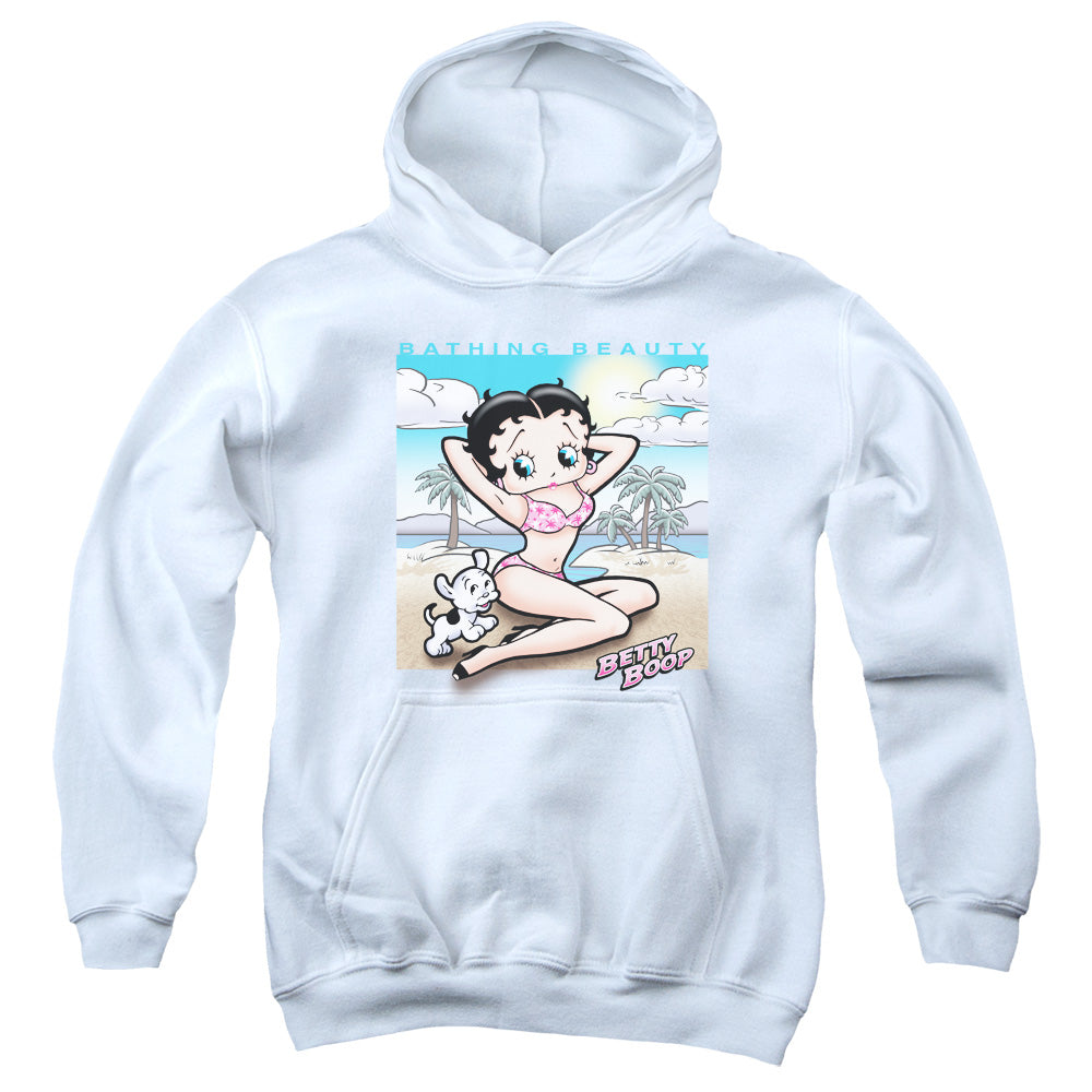 AN OFFCIALLY LICENSED BETTY BOOP SUNNY BOOP YOUTH HOODIE WHITE