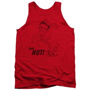 AN OFFCIALLY LICENSED BETTY BOOP NIMBLE BETTY ADULT UNISEX TANK TOP RED