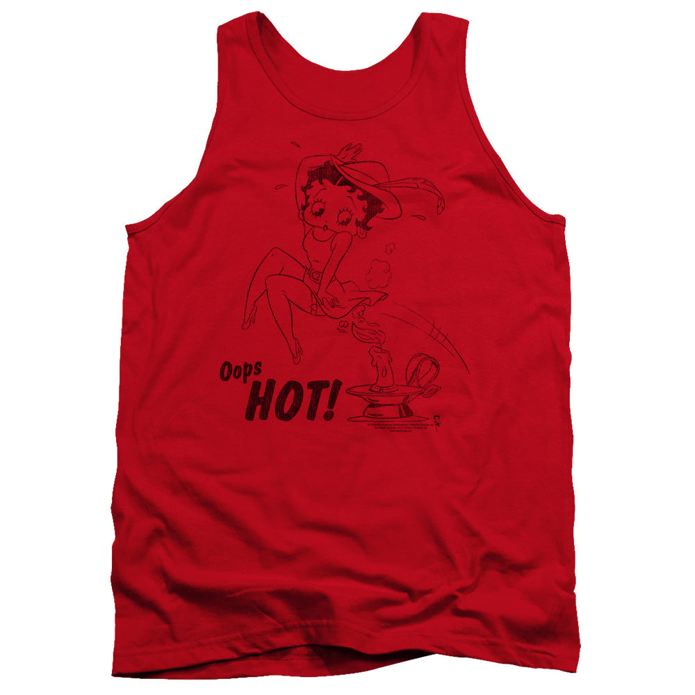 AN OFFCIALLY LICENSED BETTY BOOP NIMBLE BETTY ADULT UNISEX TANK TOP RED