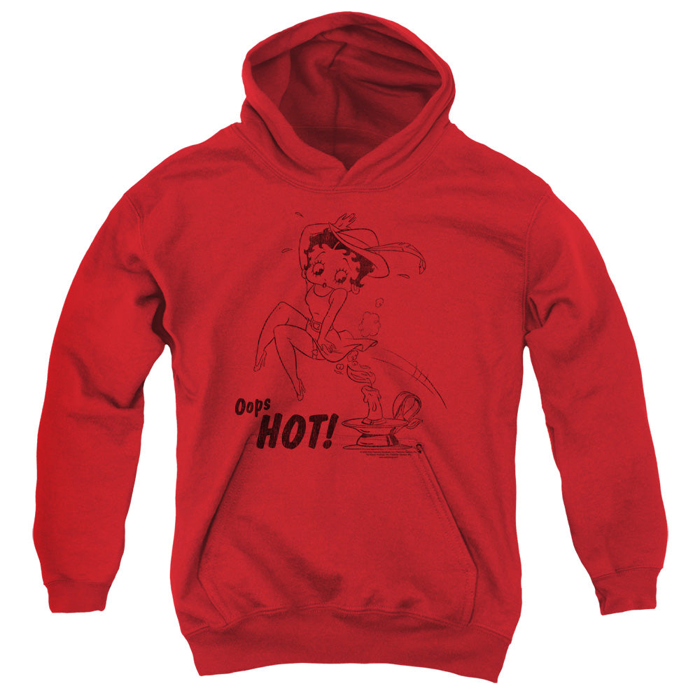 AN OFFCIALLY LICENSED BETTY BOOP NIMBLE BETTY YOUTH HOODIE RED