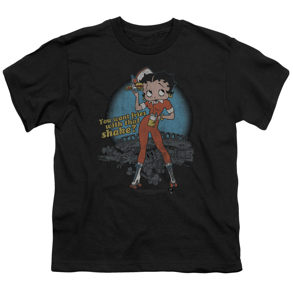 Betty Boop Fries With That Licensed Kid's T-Shirt (Ages 4-7) SM