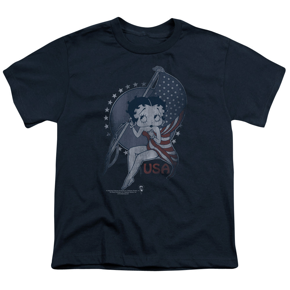 Betty Boop Proud Betty Licensed Kid's T-Shirt (Ages 4-7) SM-LG