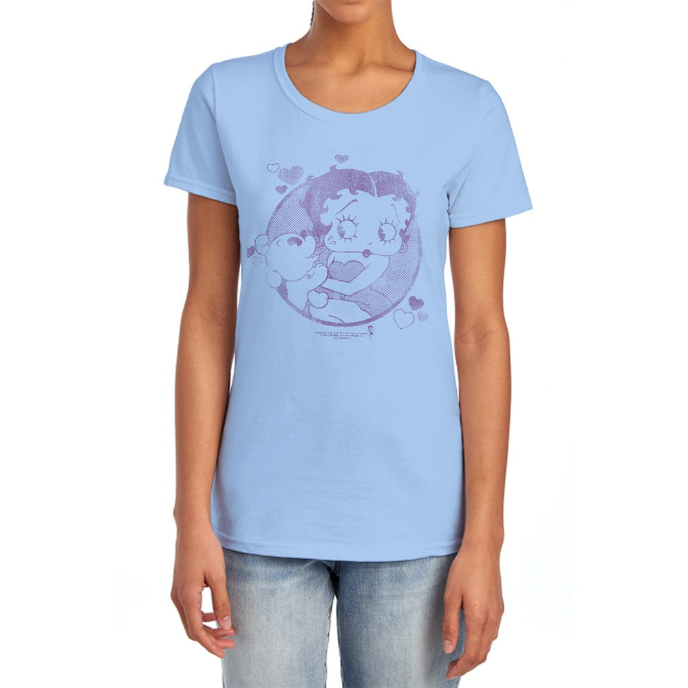 Betty Boop Perfect Kiss Licensed Women's T-Shirt Regular Fit SM