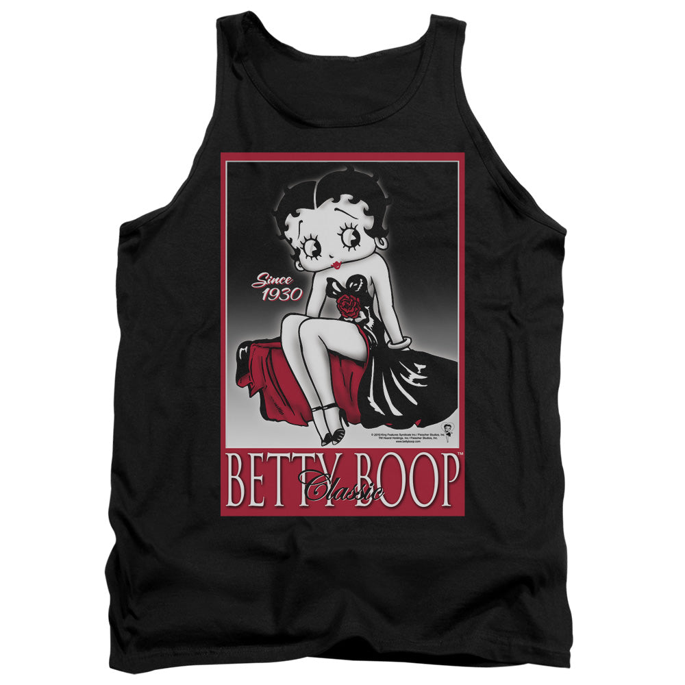 AN OFFCIALLY LICENSED BETTY BOOP CLASSIC ADULT UNISEX TANK TOP BLACK