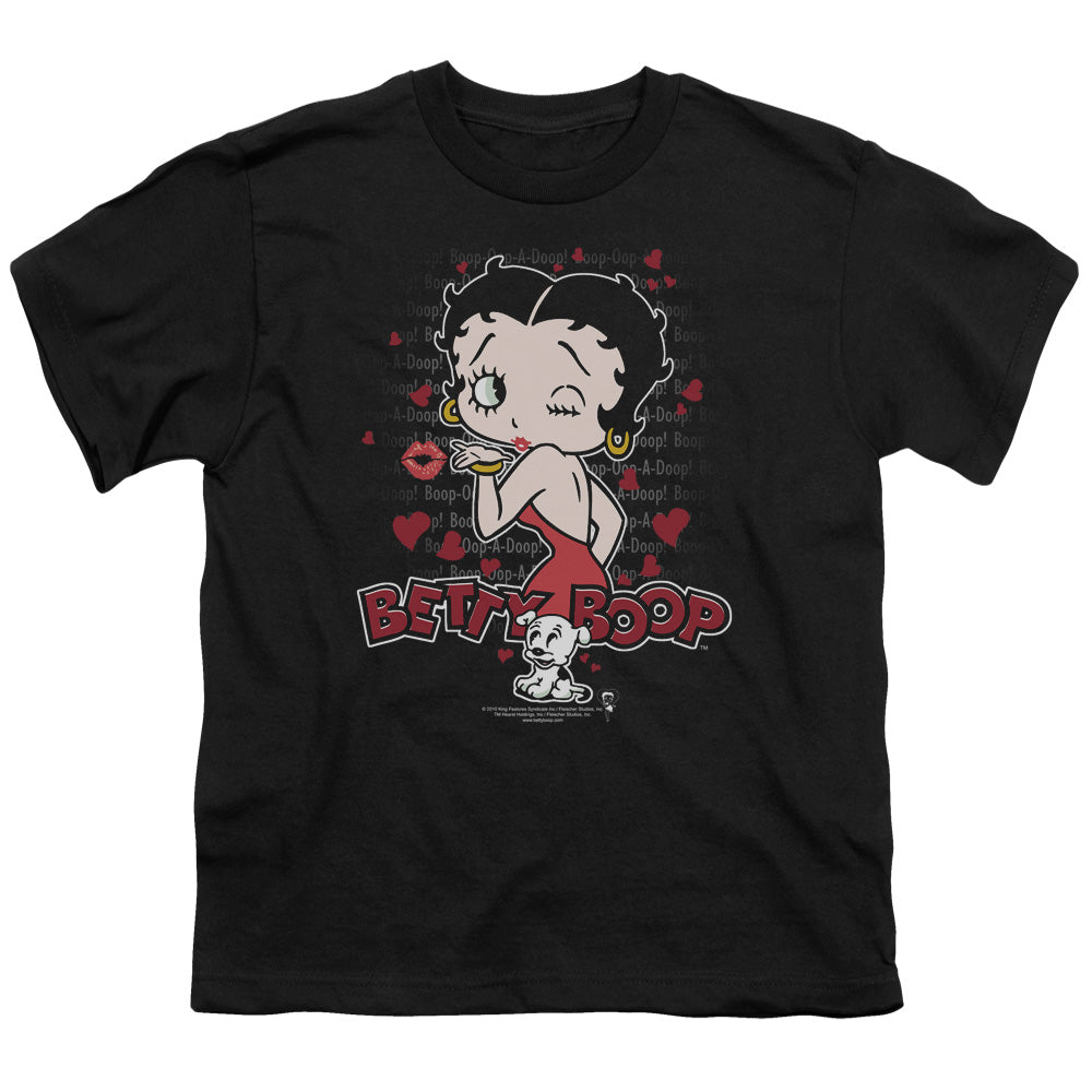 Betty Boop Classic Kiss Licensed Kid's T-Shirt (Ages 4-7) SM-XL
