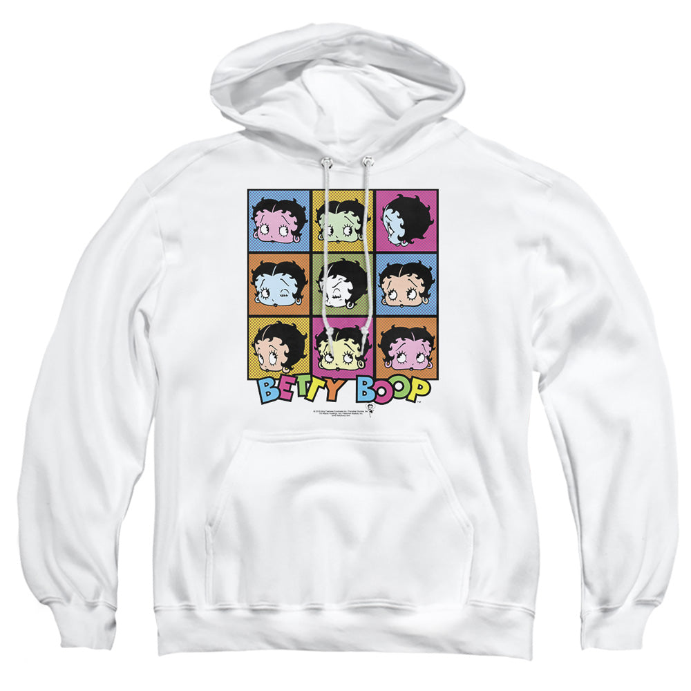 AN OFFCIALLY LICENSED BETTY BOOP SHES GOT THE LOOK ADULT UNISEX PULLOVER HOODIE WHITE