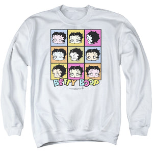 AN OFFCIALLY LICENSED BETTY BOOP SHES GOT THE LOOK ADULT UNISEX CREWNECK SWEATSHIRT WHITE