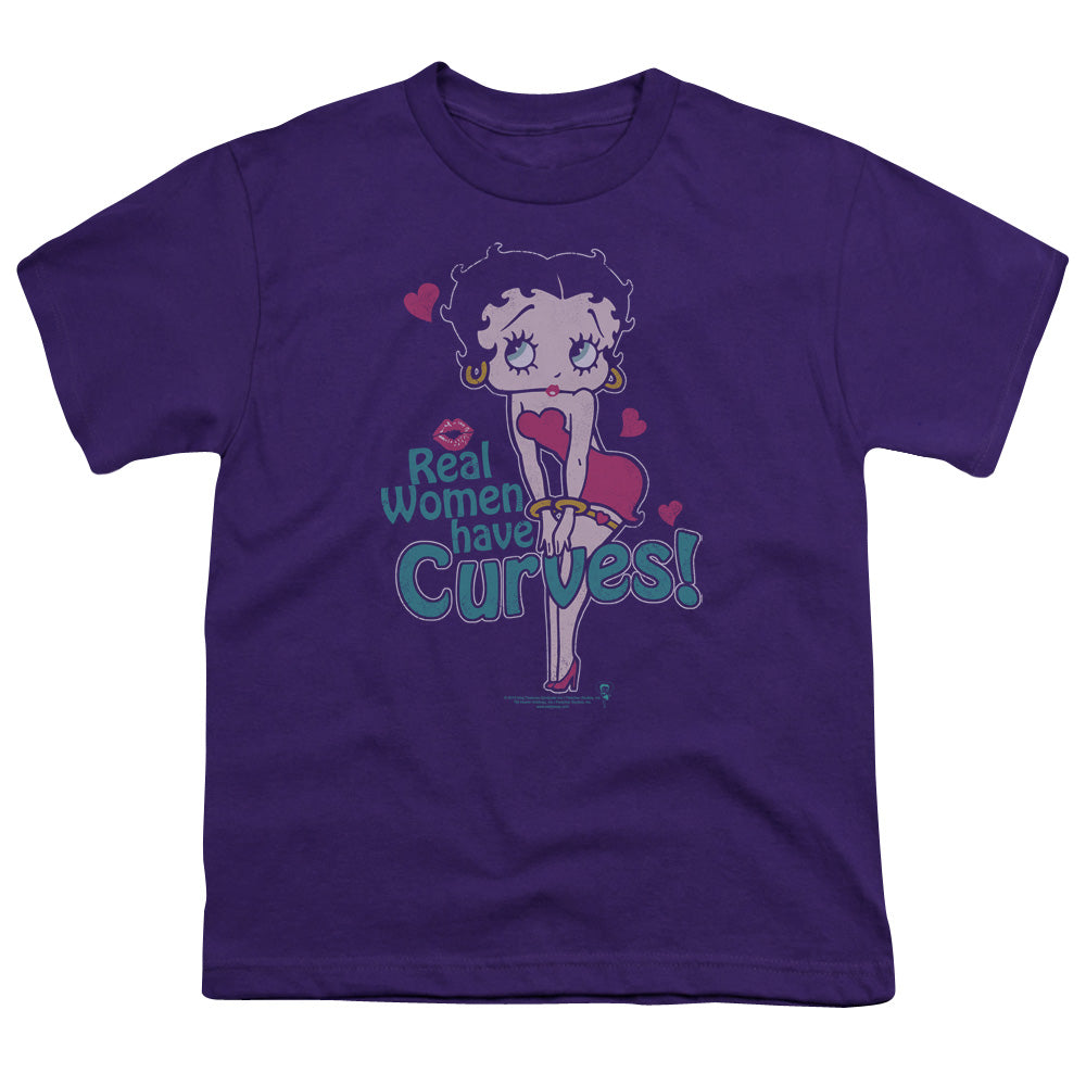 Betty Boop Curves Licensed Kid's T-Shirt (Ages 4-7) SM