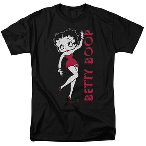 AN OFFCIALLY LICENSED BETTY BOOP CLASSIC MEN'S REGULAR FIT T-SHIRT BLACK