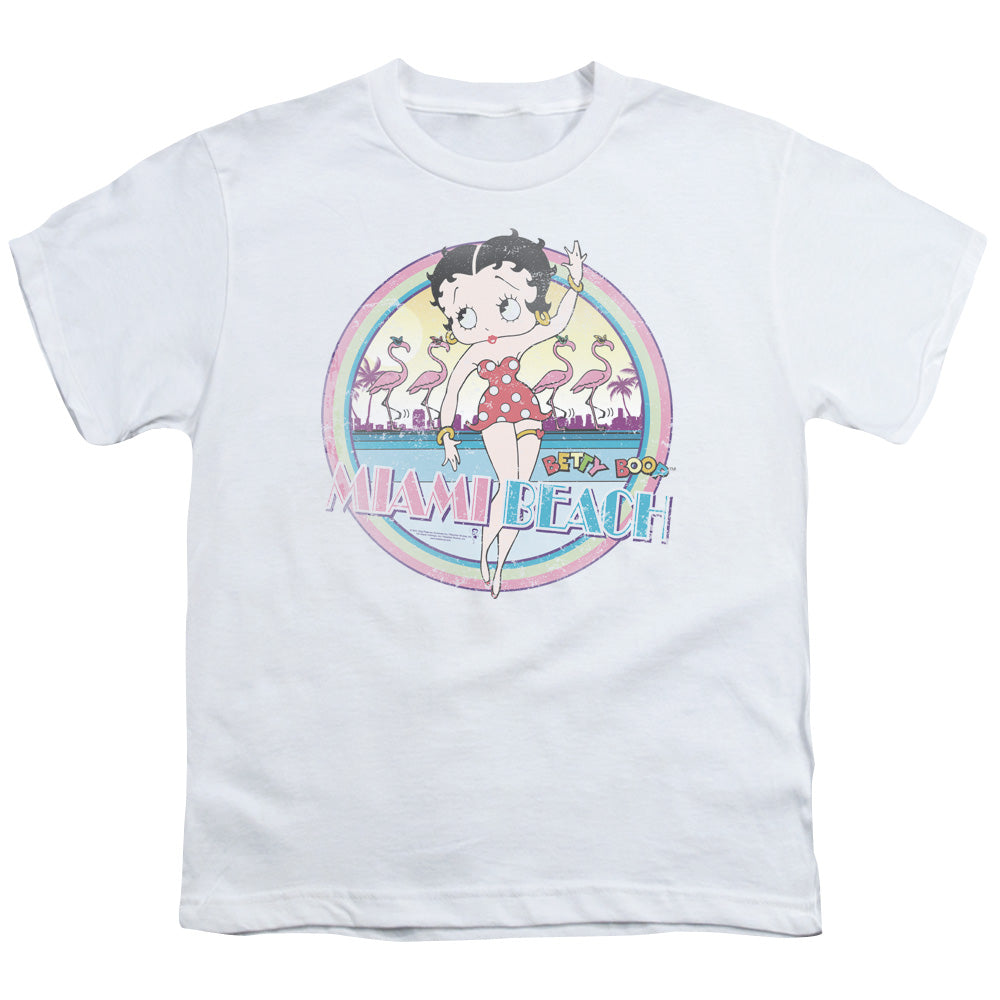 Betty Boop Miami Beach Licensed Kid's T-Shirt (Ages 4-7) XS-XL
