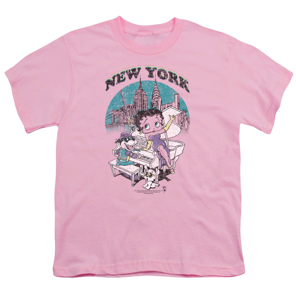 Betty Boop Singing In Ny Licensed Kid's T-Shirt (Ages 4-7) XS-XL