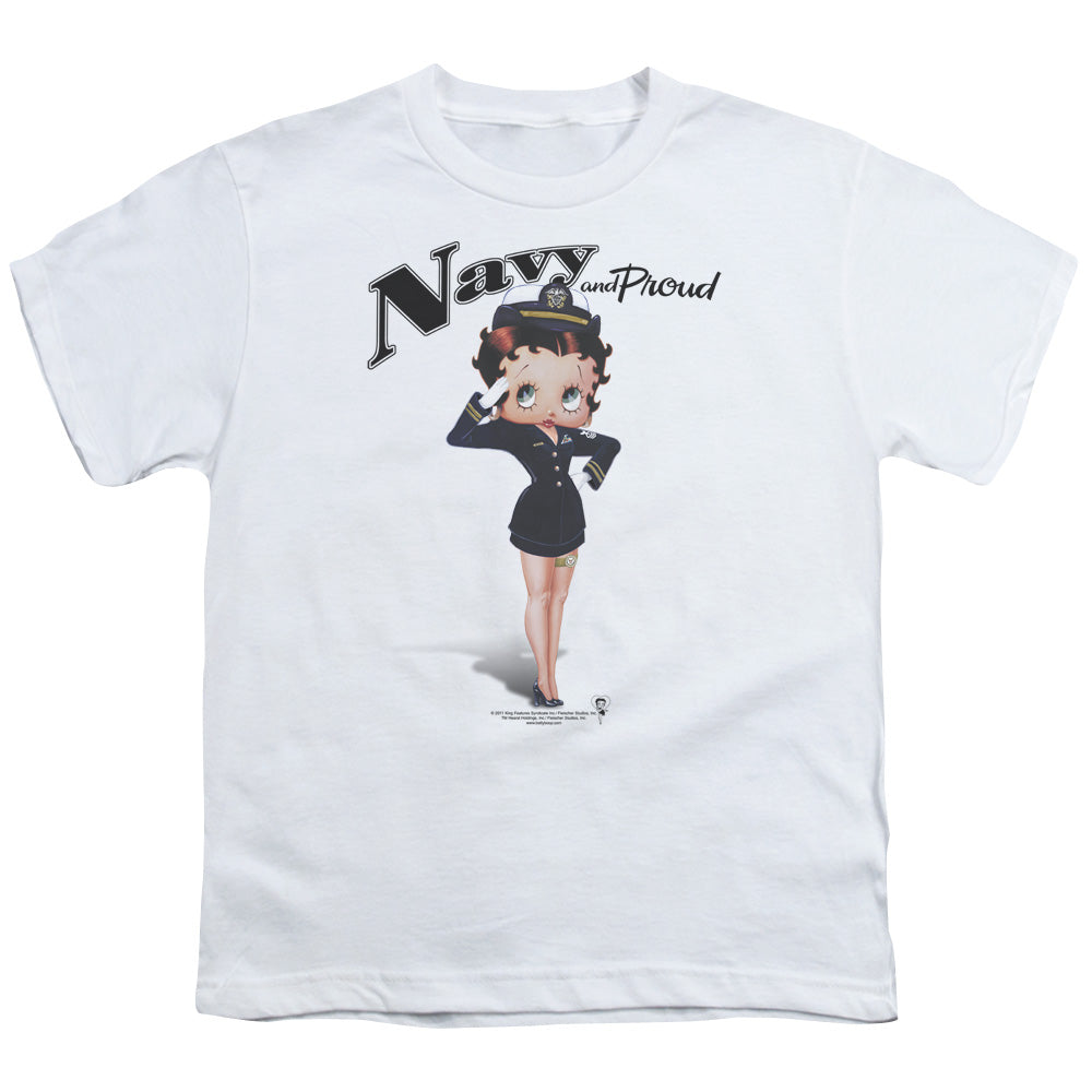 Betty Boop Navy Boop Licensed Kid's T-Shirt (Ages 4-7) XS-XL