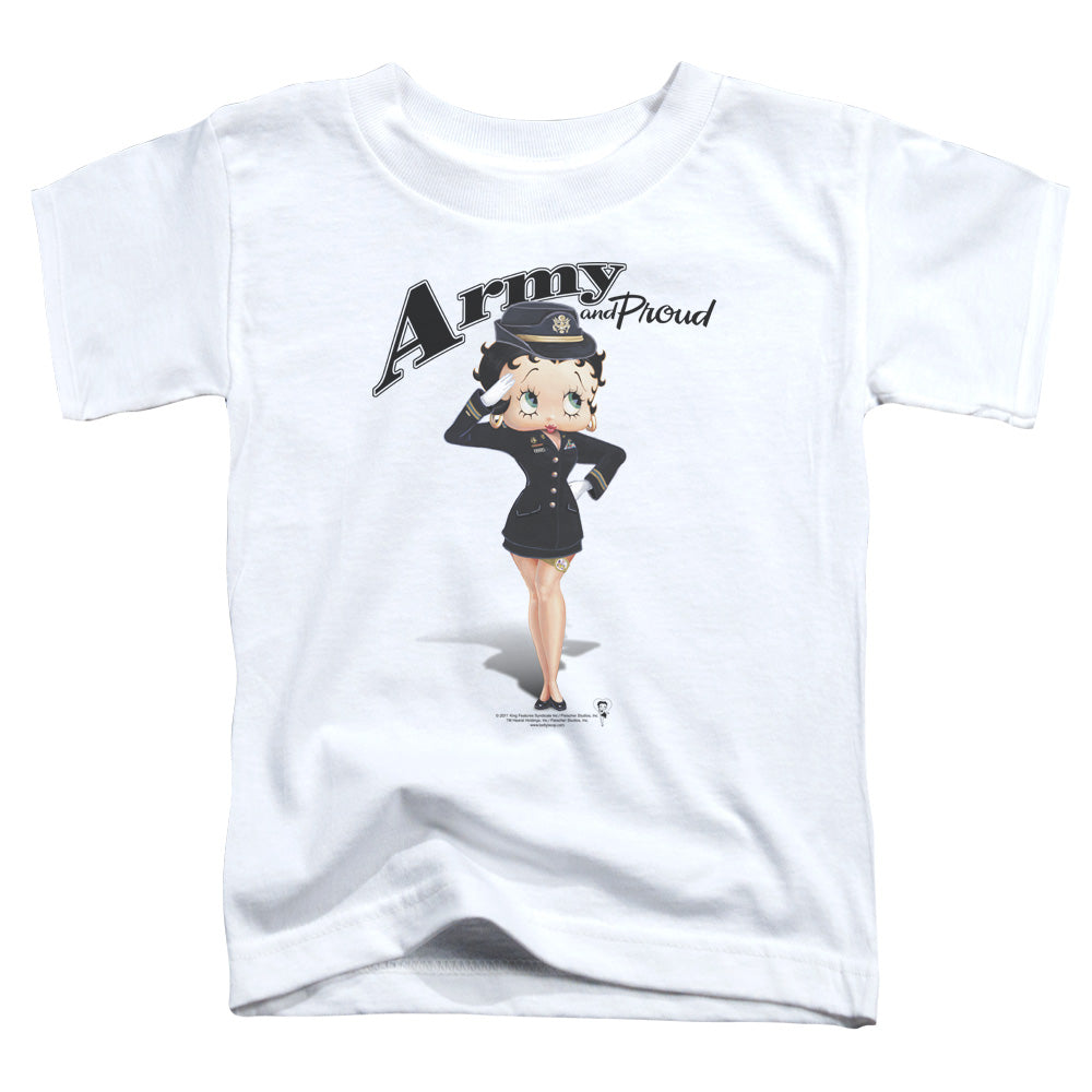 Betty Boop Army Boop Licensed Toddler T-Shirt LG