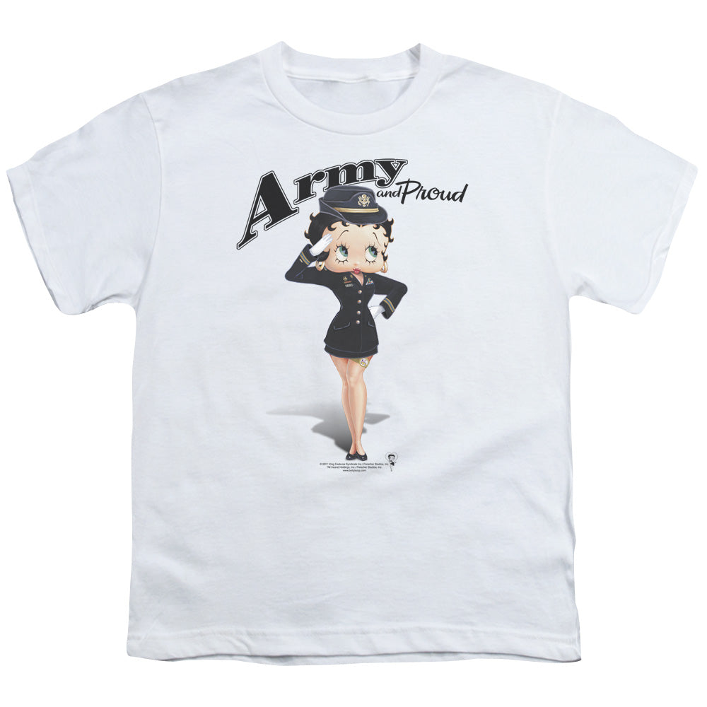 Betty Boop Army Boop Licensed Kid's T-Shirt (Ages 4-7) XS-XL