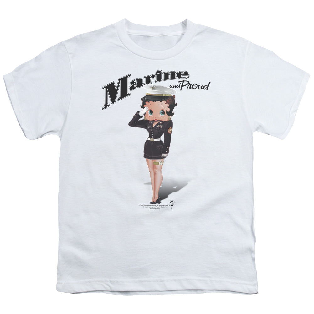 Betty Boop Marine Boop Licensed Kid's T-Shirt (Ages 4-7) XS-XL