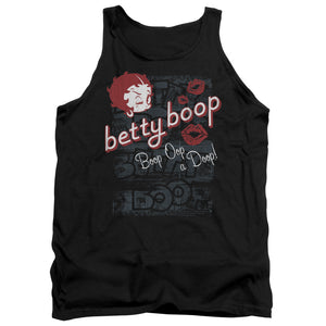 AN OFFCIALLY LICENSED BETTY BOOP BOOP OOP ADULT UNISEX TANK TOP BLACK