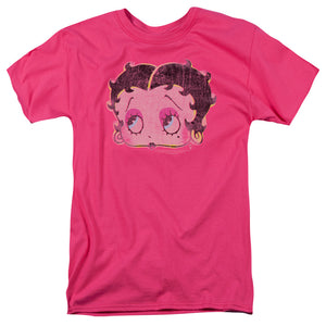 AN OFFCIALLY LICENSED BETTY BOOP POP ART BOOP MEN'S REGULAR FIT T-SHIRT HOT PINK