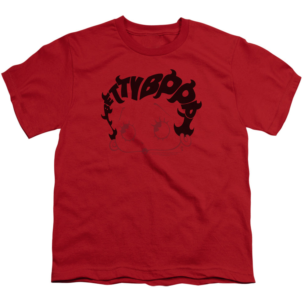 Betty Boop Word Hair Licensed Kid's T-Shirt (Ages 4-7) SM-LG