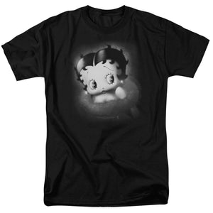 AN OFFCIALLY LICENSED BETTY BOOP VINTAGE STAR MEN'S REGULAR FIT T-SHIRT BLACK