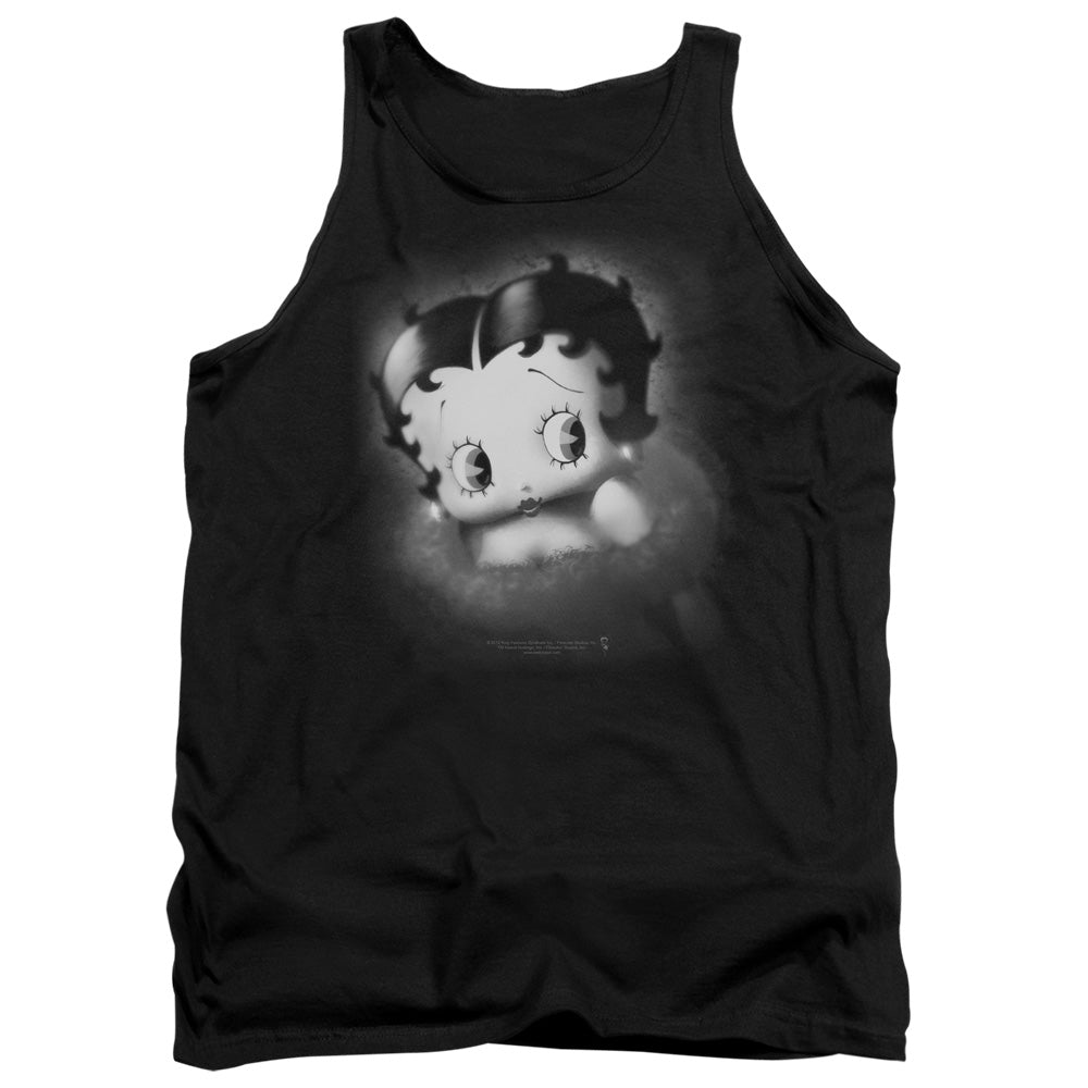 AN OFFCIALLY LICENSED BETTY BOOP VINTAGE STAR ADULT UNISEX TANK TOP BLACK