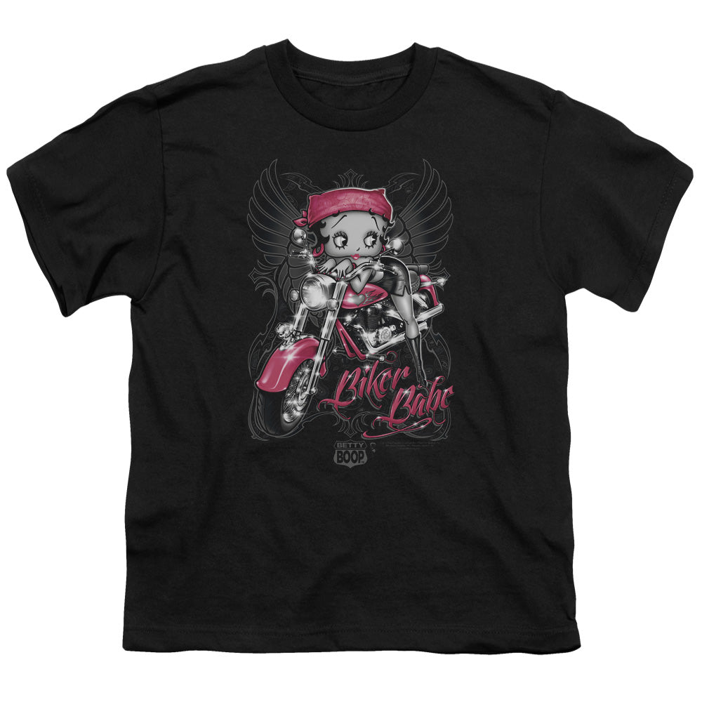 Betty Boop Biker Babe Licensed Kid's T-Shirt (Ages 4-7) XS-XL