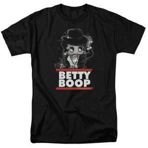AN OFFCIALLY LICENSED BETTY BOOP BLING BLING BOOP MEN'S REGULAR FIT T-SHIRT BLACK