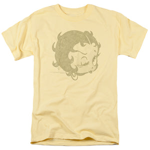 AN OFFCIALLY LICENSED BETTY BOOP HEY THERE MEN'S REGULAR FIT T-SHIRT BANANA
