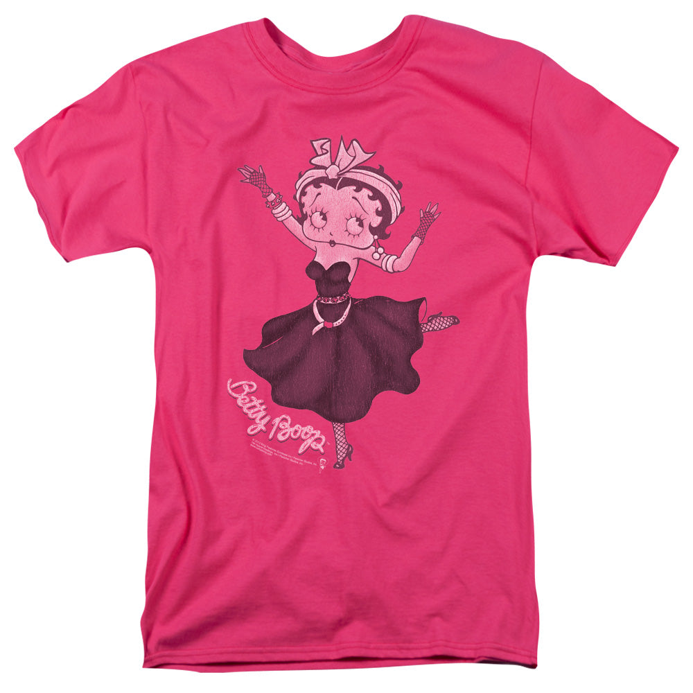 AN OFFCIALLY LICENSED BETTY BOOP GYPSY BETTY MEN'S REGULAR FIT T-SHIRT HOT PINK