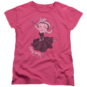 AN OFFCIALLY LICENSED BETTY BOOP GYPSY BETTY WOMEN'S REGULAR FIT T-SHIRT HOT PINK