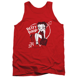 AN OFFCIALLY LICENSED BETTY BOOP LOVER GIRL ADULT UNISEX TANK TOP RED