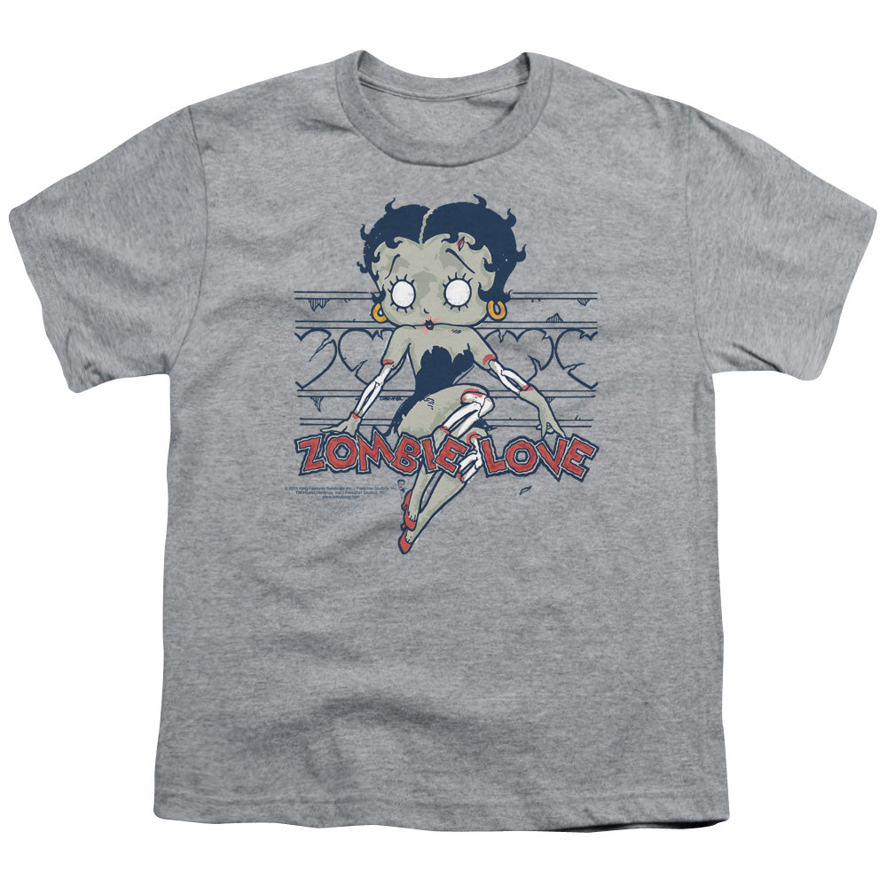 Betty Boop Zombie Pinup Licensed Kid's T-Shirt (Ages 4-7) XS-XL