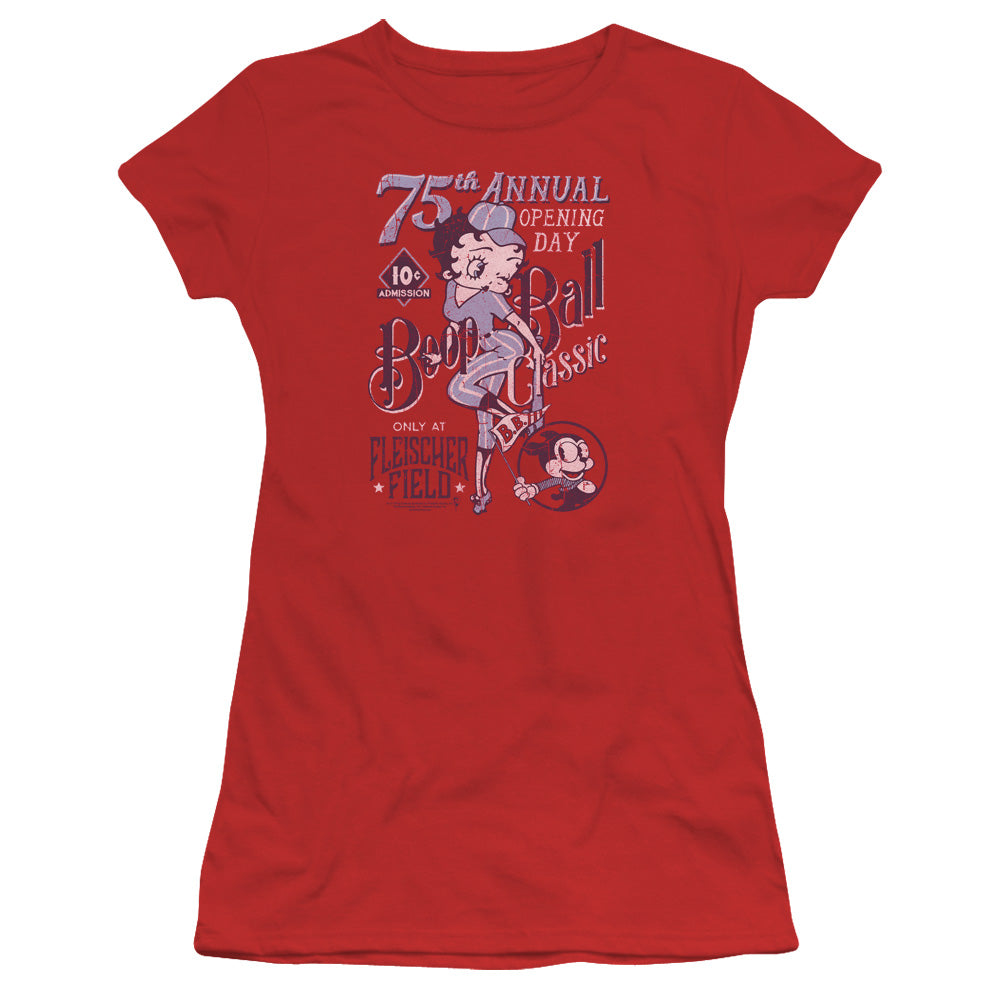 Betty Boop Boop Ball Licensed Women's T-Shirt Juniors SM