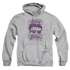AN OFFCIALLY LICENSED BETTY BOOP SUMMER SHADES ADULT UNISEX PULLOVER HOODIE ATHLETIC HEATHER