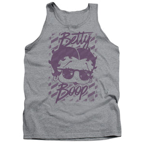 AN OFFCIALLY LICENSED BETTY BOOP SUMMER SHADES ADULT UNISEX TANK TOP ATHLETIC HEATHER
