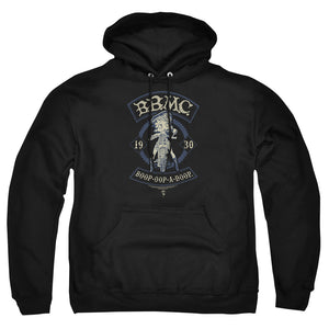 AN OFFCIALLY LICENSED BETTY BOOP B.B.M.C. ADULT UNISEX PULLOVER HOODIE BLACK