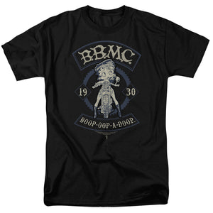 AN OFFCIALLY LICENSED BETTY BOOP B.B.M.C. MEN'S REGULAR FIT T-SHIRT BLACK