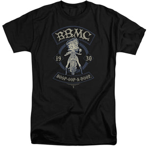 AN OFFCIALLY LICENSED BETTY BOOP B.B.M.C. MEN'S TALL FIT T-SHIRT BLACK