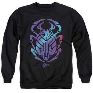 AN OFFCIALLY LICENSED BLUE BEETLE (2023) SCARAB ADULT UNISEX CREWNECK SWEATSHIRT BLACK