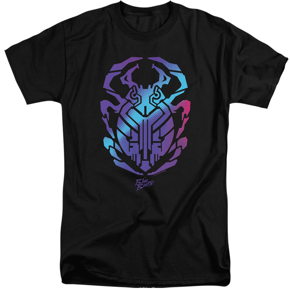 AN OFFCIALLY LICENSED BLUE BEETLE (2023) SCARAB MEN'S TALL FIT T-SHIRT BLACK