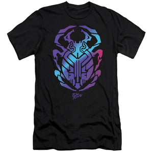 AN OFFCIALLY LICENSED BLUE BEETLE (2023) SCARAB MEN'S PREMIUM SLIM FIT T-SHIRT BLACK
