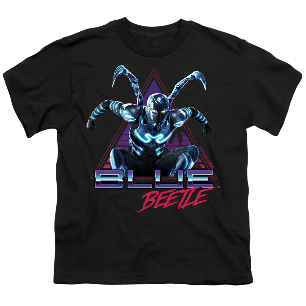 Blue Beetle (2023) Leaping Triangle Licensed Kid's T-Shirt (Ages 4-7) SM-XL