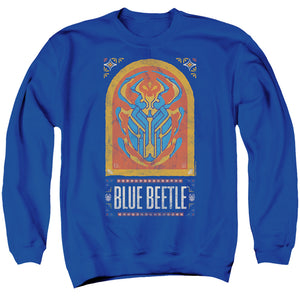 AN OFFCIALLY LICENSED BLUE BEETLE (2023) ARCHWAY ADULT UNISEX CREWNECK SWEATSHIRT ROYAL