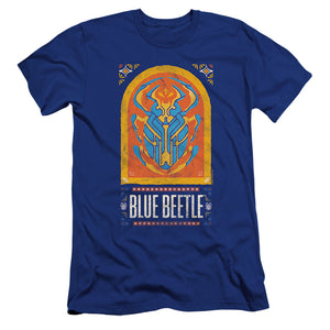 AN OFFCIALLY LICENSED BLUE BEETLE (2023) ARCHWAY MEN'S PREMIUM SLIM FIT T-SHIRT ROYAL