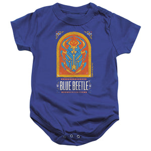 AN OFFCIALLY LICENSED BLUE BEETLE (2023) ARCHWAY BABY BODYSUIT ROYAL