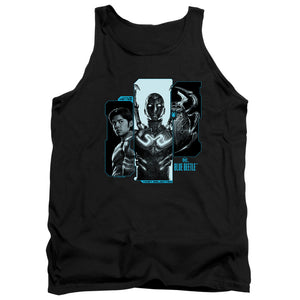 AN OFFCIALLY LICENSED BLUE BEETLE (2023) HOST REYES ADULT UNISEX TANK TOP BLACK