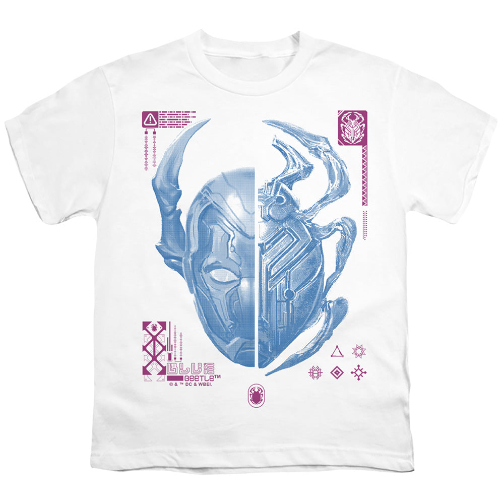 Blue Beetle (2023) Split Beetle Licensed Kid's T-Shirt (Ages 4-7) SM-XL