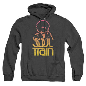 AN OFFCIALLY LICENSED BET SOUL TRAIN THE HOST ADULT UNISEX HEATHER PULLOVER HOODIE BLACK